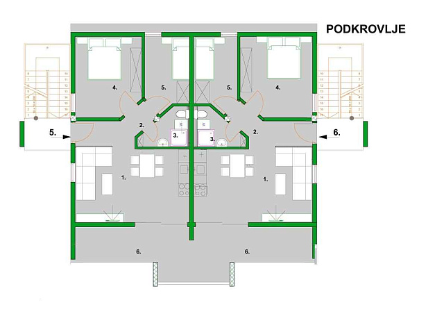 Two bedroom apartments in a quiet part of Tivat — photo 11